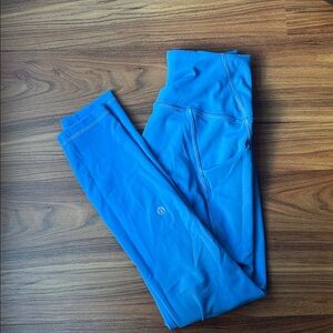 lululemon athletica Blue Leggings wunder trainer